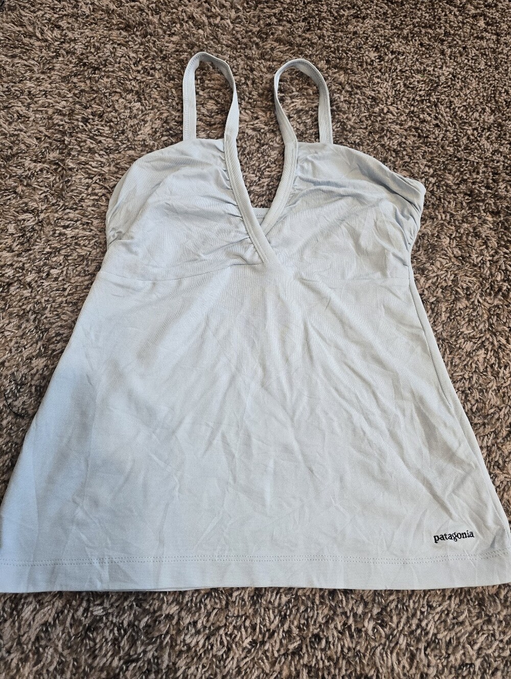 Patagonia Pale Blue V-Neck Camisole Tank